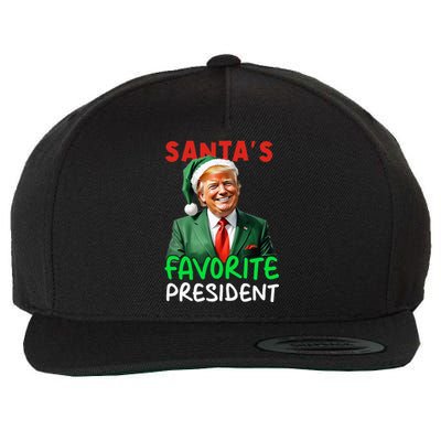 SantaS Favorite President Trump Christmas Santa Hat Wool Snapback Cap