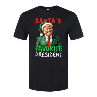 SantaS Favorite President Trump Christmas Santa Hat Softstyle CVC T-Shirt