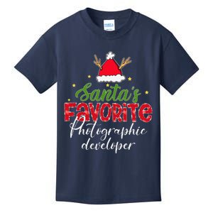 SantaS Favorite Photographic Developer Christmas Kids T-Shirt