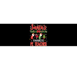 SantaS Favorite Pe Teacher Santa Hat Xmas Bumper Sticker