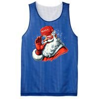 SantaS Favorite President Trump Christmas Santa Hat Funny Gift Mesh Reversible Basketball Jersey Tank