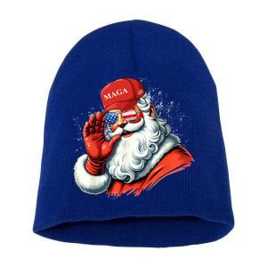 SantaS Favorite President Trump Christmas Santa Hat Funny Gift Short Acrylic Beanie