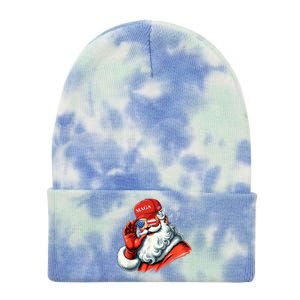 SantaS Favorite President Trump Christmas Santa Hat Funny Gift Tie Dye 12in Knit Beanie