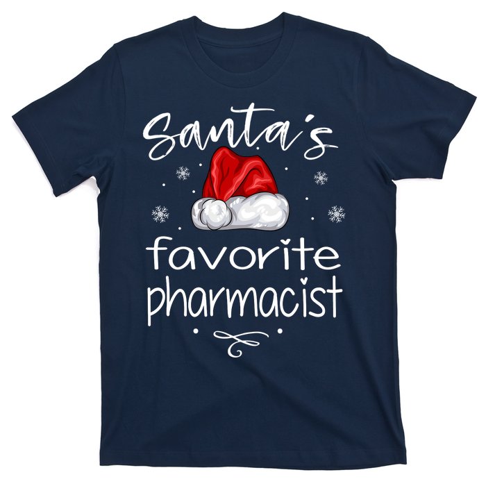 Santas Favorite Pharmacist Gift For Christmas T-Shirt