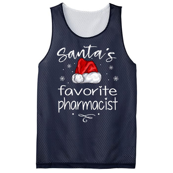 Santas Favorite Pharmacist Gift For Christmas Mesh Reversible Basketball Jersey Tank