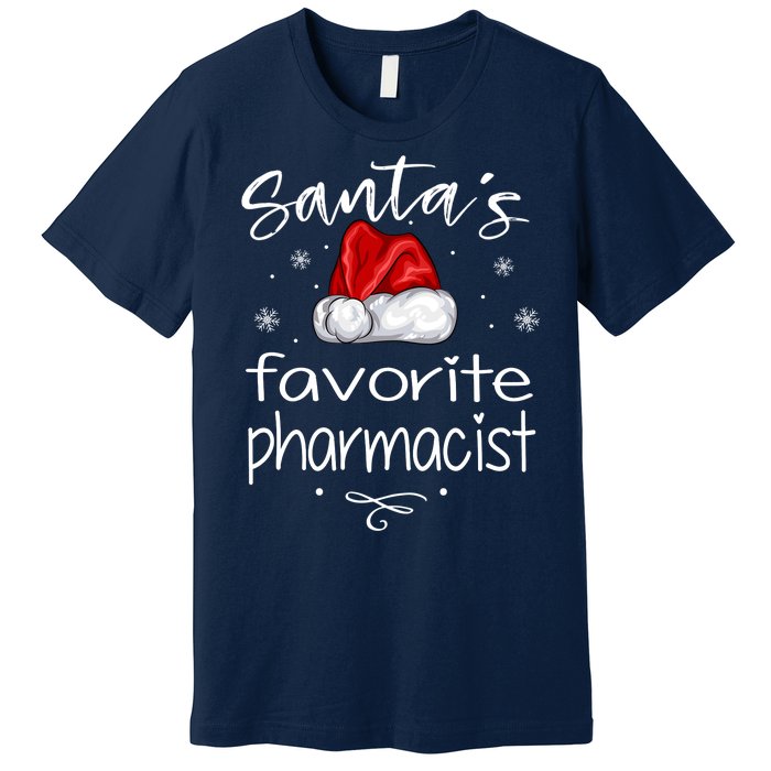 Santas Favorite Pharmacist Gift For Christmas Premium T-Shirt