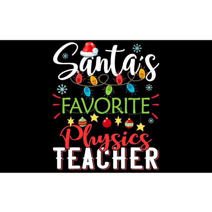 SantaS Favorite Physics Teacher Xmas Light Hat Christmas Bumper Sticker