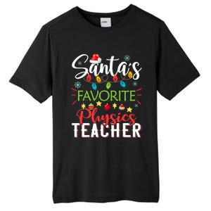 SantaS Favorite Physics Teacher Xmas Light Hat Christmas Tall Fusion ChromaSoft Performance T-Shirt