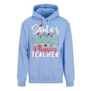 SantaS Favorite Physics Teacher Xmas Light Hat Christmas Unisex Surf Hoodie