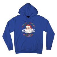 SantaS Favorite President Trump Christmas Santa Hat Trump Meaningful Gift Hoodie