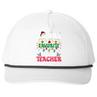 SantaS Favorite Prek Teacher Santa Hat Light Christmas Snapback Five-Panel Rope Hat