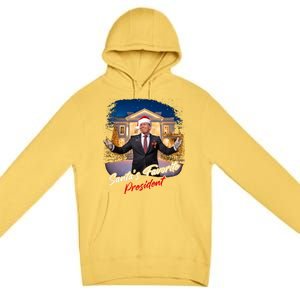 SantaS Favorite President – Christmas Trump Funny Graphic Cool Gift Premium Pullover Hoodie