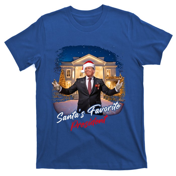 SantaS Favorite President – Christmas Trump Funny Graphic Cool Gift T-Shirt