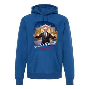 SantaS Favorite President – Christmas Trump Funny Graphic Cool Gift Premium Hoodie