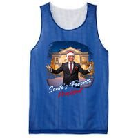 SantaS Favorite President – Christmas Trump Funny Graphic Cool Gift Mesh Reversible Basketball Jersey Tank