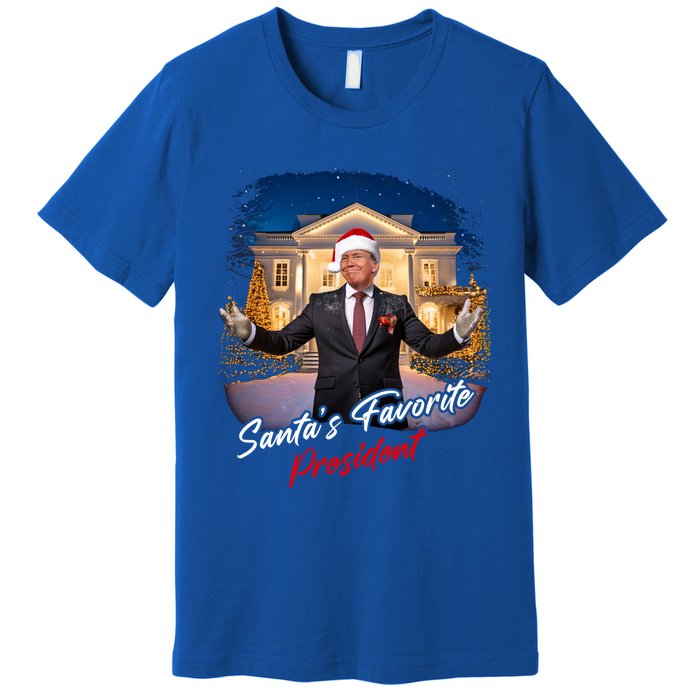 SantaS Favorite President – Christmas Trump Funny Graphic Cool Gift Premium T-Shirt