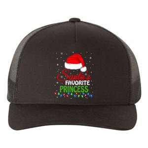 SantaS Favorite Princess Santa Hat Lights. Funny Christmas Yupoong Adult 5-Panel Trucker Hat