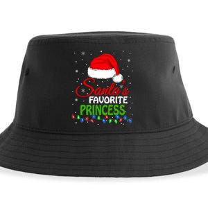 SantaS Favorite Princess Santa Hat Lights. Funny Christmas Sustainable Bucket Hat