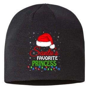 SantaS Favorite Princess Santa Hat Lights. Funny Christmas Sustainable Beanie