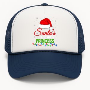 SantaS Favorite Princess Santa Hat Lights. Funny Christmas Trucker Hat