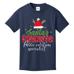 SantaS Favorite Public Relations Specialist Christmas Kids T-Shirt