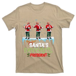 SantaS Favorite President Santa Trump Dance Funny Christmas T-Shirt