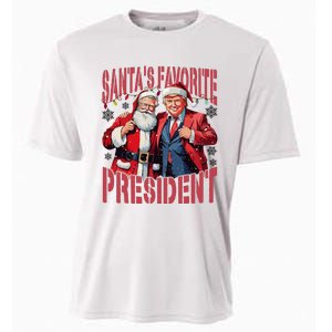 Santas Favorite President Humorous Trump Christmas Donald Trump Cooling Performance Crew T-Shirt