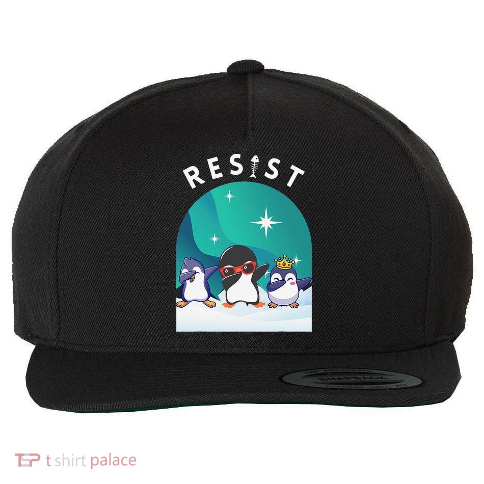 Support For Penguins Penguin Resistance Wool Snapback Cap