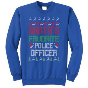 SantaS Favorite Police Officer Clothing Holiday Gift Ideas Great Gift Tall Sweatshirt