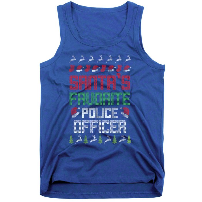 SantaS Favorite Police Officer Clothing Holiday Gift Ideas Great Gift Tank Top