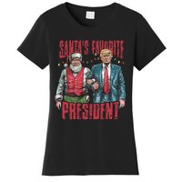 SantaS Favorite President Christmas Funny Trump Xmas Pajama Women's T-Shirt