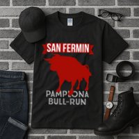 San Fermin Pamplona Bull Run Spain Bull Fighting Festival Tall T-Shirt
