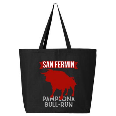 San Fermin Pamplona Bull Run Spain Bull Fighting Festival 25L Jumbo Tote