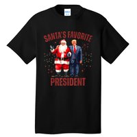 SantaS Favorite President Christmas Funny Trump Xmas Pajama Tall T-Shirt