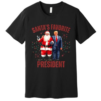 SantaS Favorite President Christmas Funny Trump Xmas Pajama Premium T-Shirt