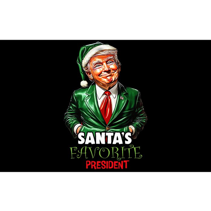 SantaS Favorite President Funny Trump Christmas Xmas Pajama Bumper Sticker