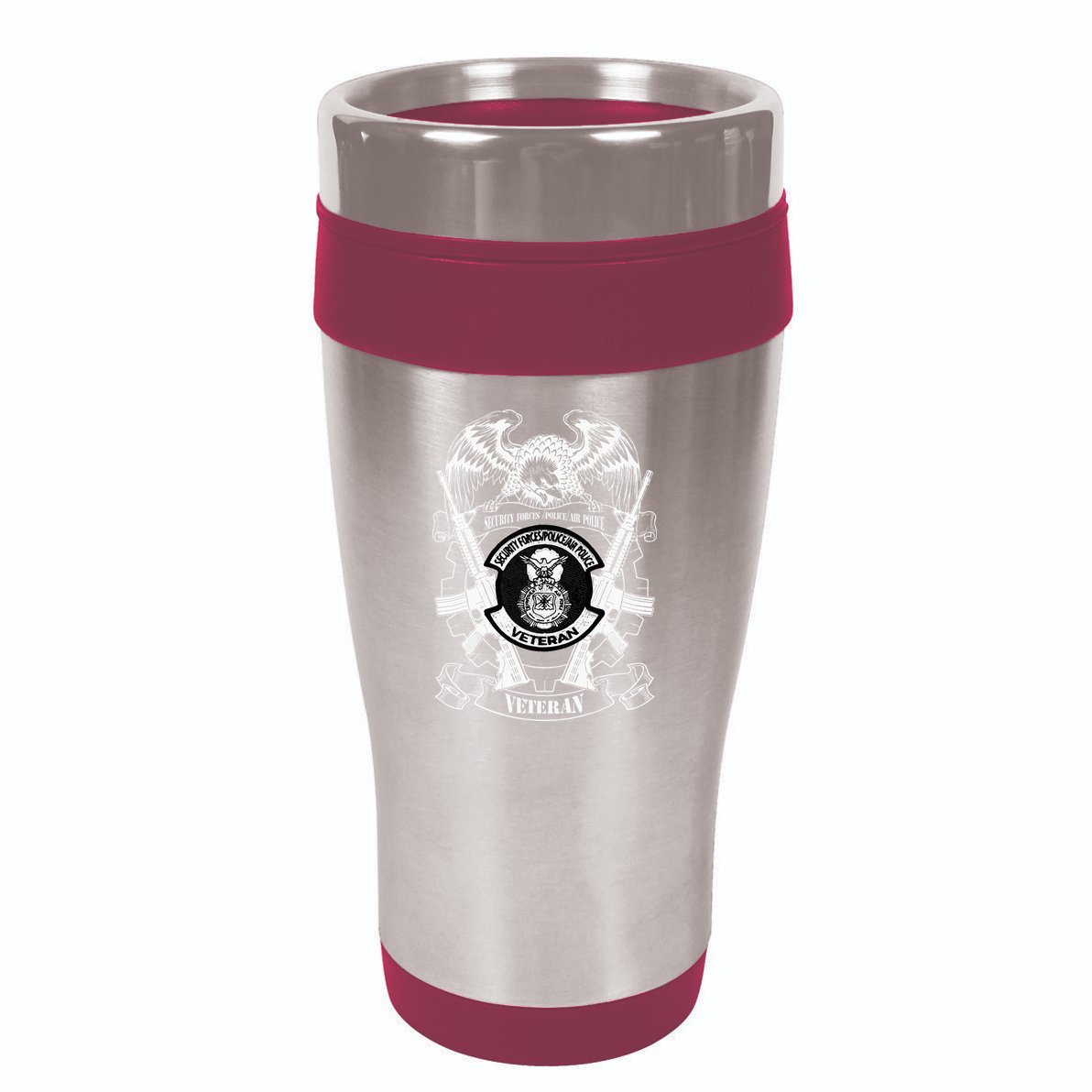 Security Forces Police Air Police Veteran 16oz Travel Tumbler
