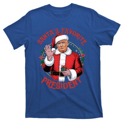 SantaS Favorite President Trump Christmas Pajama Holiday T-Shirt