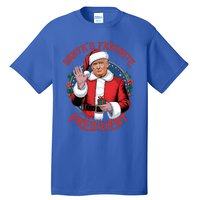 SantaS Favorite President Trump Christmas Pajama Holiday Tall T-Shirt