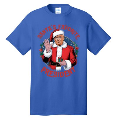 SantaS Favorite President Trump Christmas Pajama Holiday Tall T-Shirt