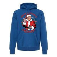 SantaS Favorite President Trump Christmas Pajama Holiday Premium Hoodie