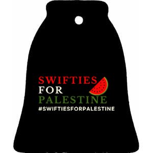 S.W.I.F.T For Palestine Ceramic Bell Ornament