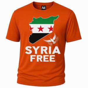 Syria Free Patriotic Syrian Map Liberation Peace Unity Home Cooling Performance Crew T-Shirt