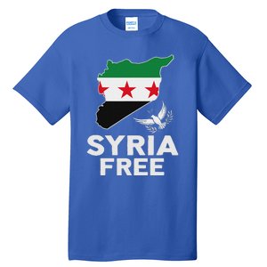 Syria Free Patriotic Syrian Map Liberation Peace Unity Home Tall T-Shirt