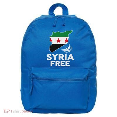Syria Free Patriotic Syrian Map Liberation Peace Unity Home 16 in Basic Backpack