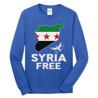 Syria Free Patriotic Syrian Map Liberation Peace Unity Home Tall Long Sleeve T-Shirt