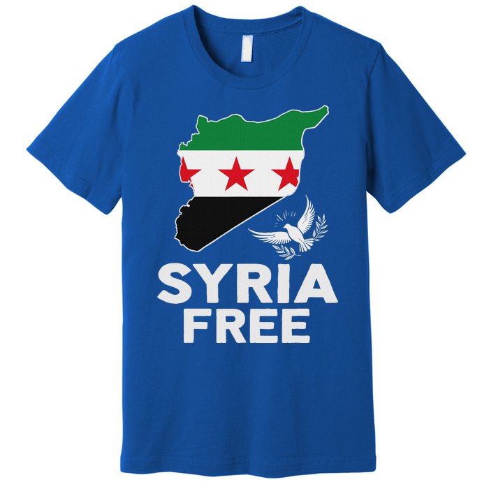 Syria Free Patriotic Syrian Map Liberation Peace Unity Home Premium T-Shirt