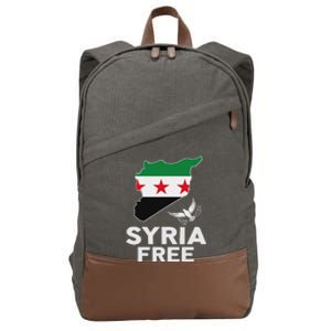 Syria Free Patriotic Syrian Map Liberation Peace Unity Home Cotton Canvas Backpack