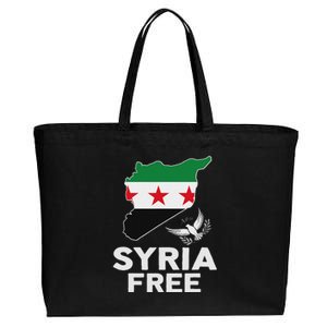 Syria Free Patriotic Syrian Map Liberation Peace Unity Home Cotton Canvas Jumbo Tote