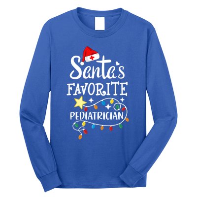 SantaS Favorite Pediatrician Christmas Paediatrician Doctor Gift Long Sleeve Shirt